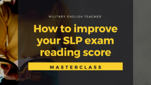 How to improve your SLP Reading Score