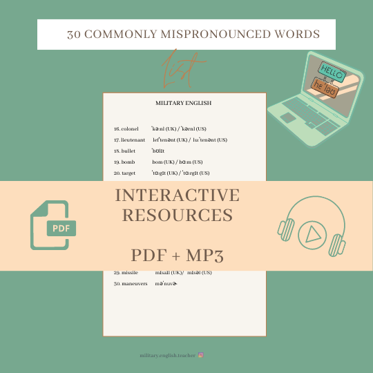 30-commonly-mispronounced-words-in-military-and-general-english